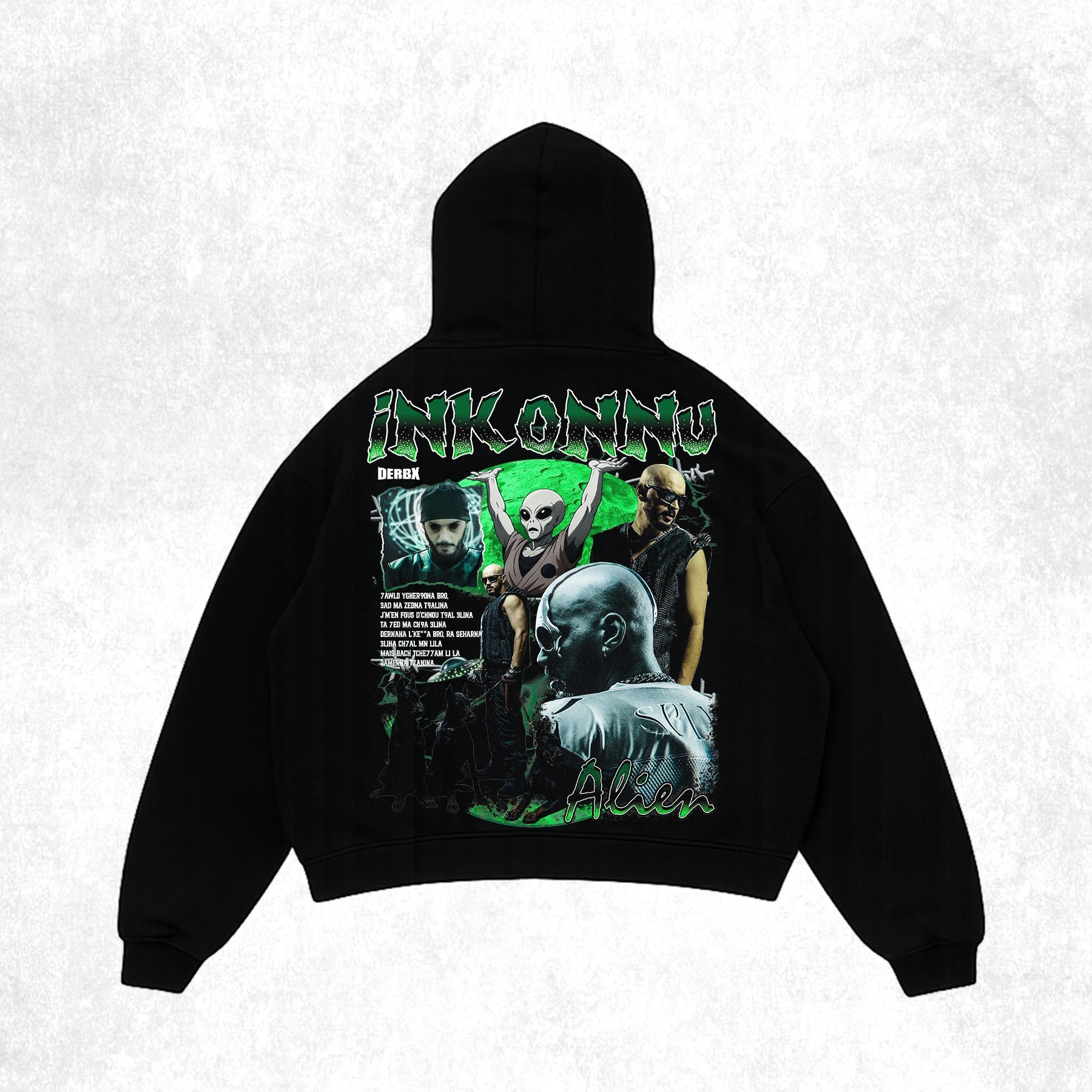 DERBX Oversized Hoodie – Inkonnu ( Alien )