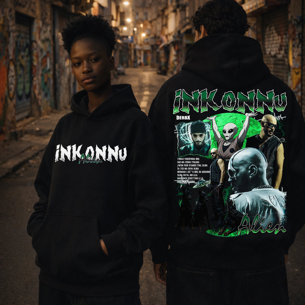 DERBX Oversized Hoodie – Inkonnu ( Alien )