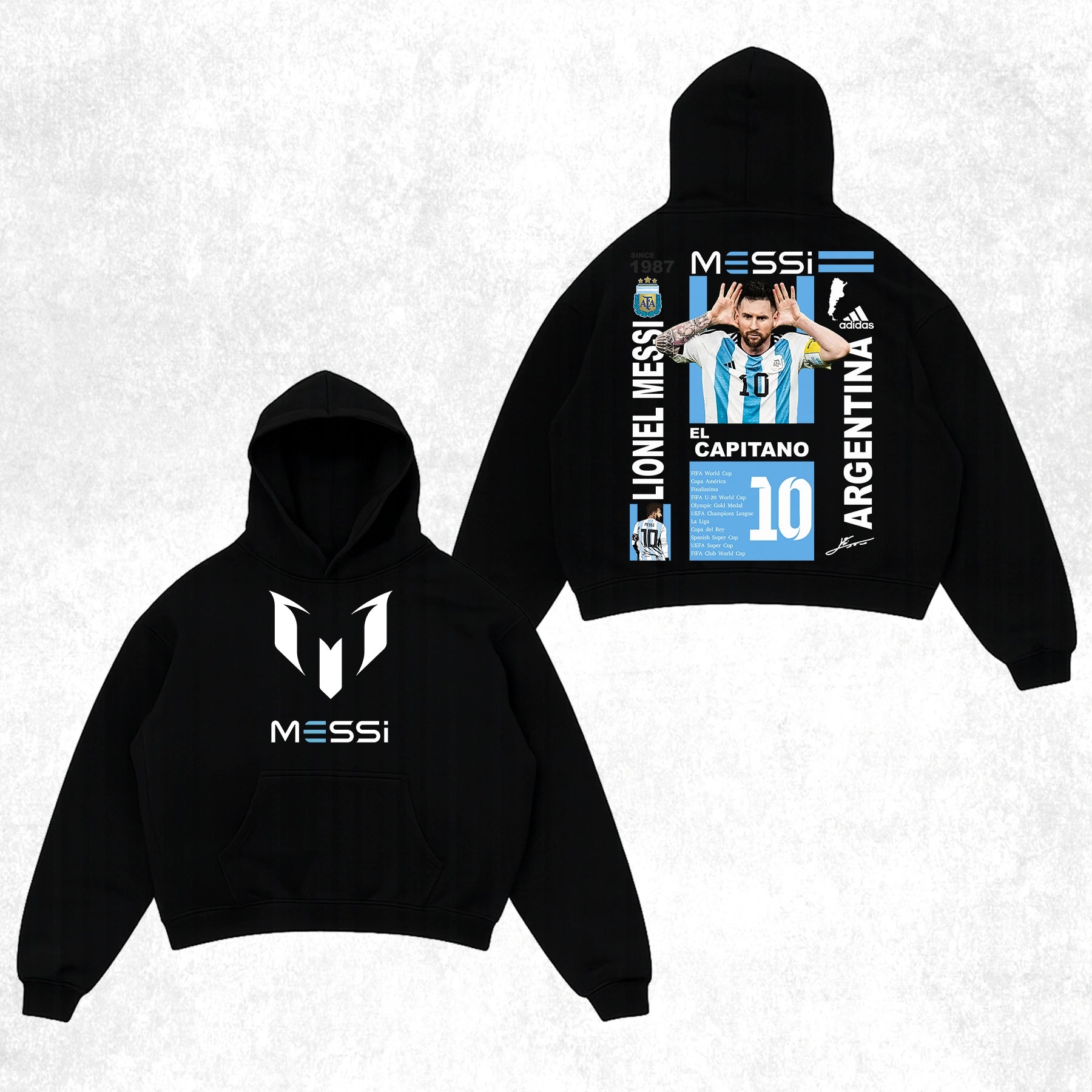 DERBX Oversized Hoodie – Lionel Messi