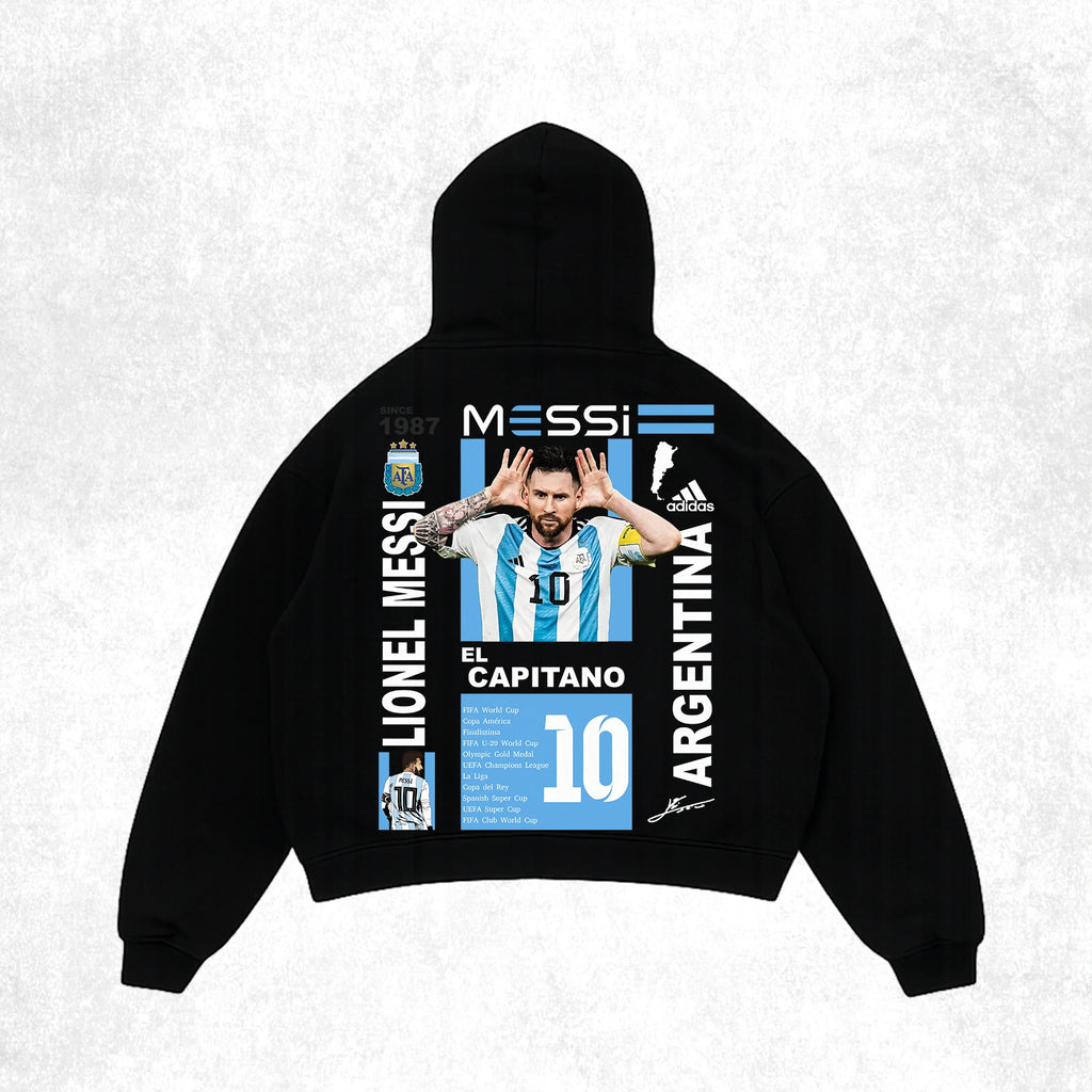 DERBX Oversized Hoodie – Lionel Messi